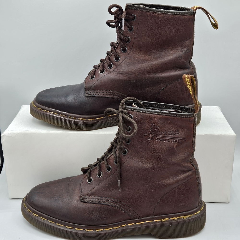 Dr. Martens Dark Brown Leather Boots